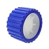 Operitacx Boat Roller for Trailer Ribbed Replacement Wheel Trailer Roller Easy Installation Smooth Rolling Design Compatible with All Trailer Types