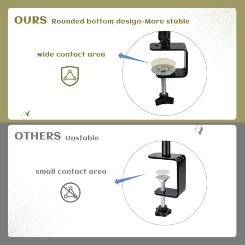 Deck Bird Feeders Platform Bird Feeder Deck Mount Bird Bath Spa for Dual Use Deck Flower Stand Flower Pot Great for Attracting Birds Detachable and Adjustable Heavy Duty Sturdy Steel,Bronze