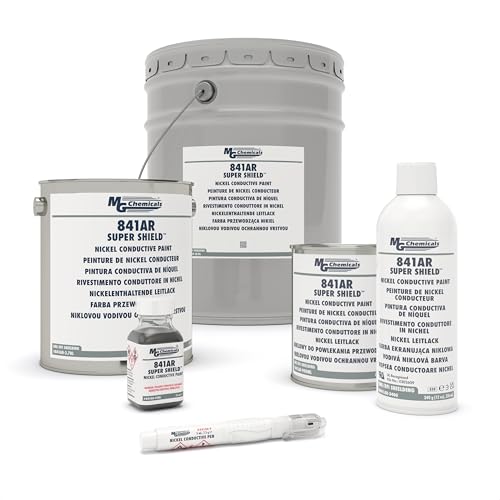MG Chemicals 841AR Nickel Super Shield Conductive Paint, 55 mL Bottle