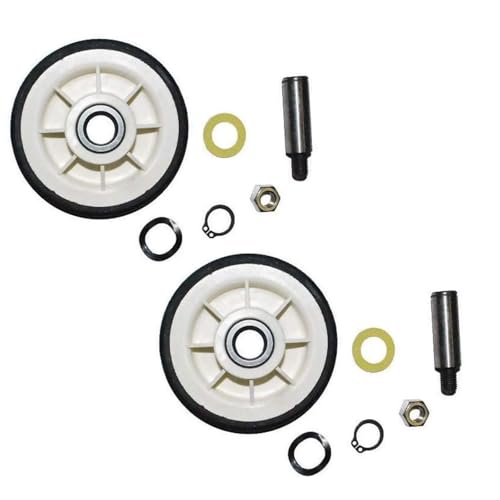 Kit de substituição de roda de suporte de rolo de tambor para máquina de lavar Maytag 303373K, 2 peç
