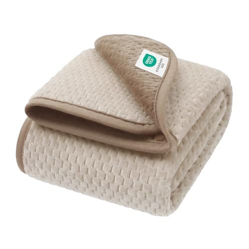 Luciphia Waterproof Blanket for Dog, Washable Reversible Fleece Pet Throw