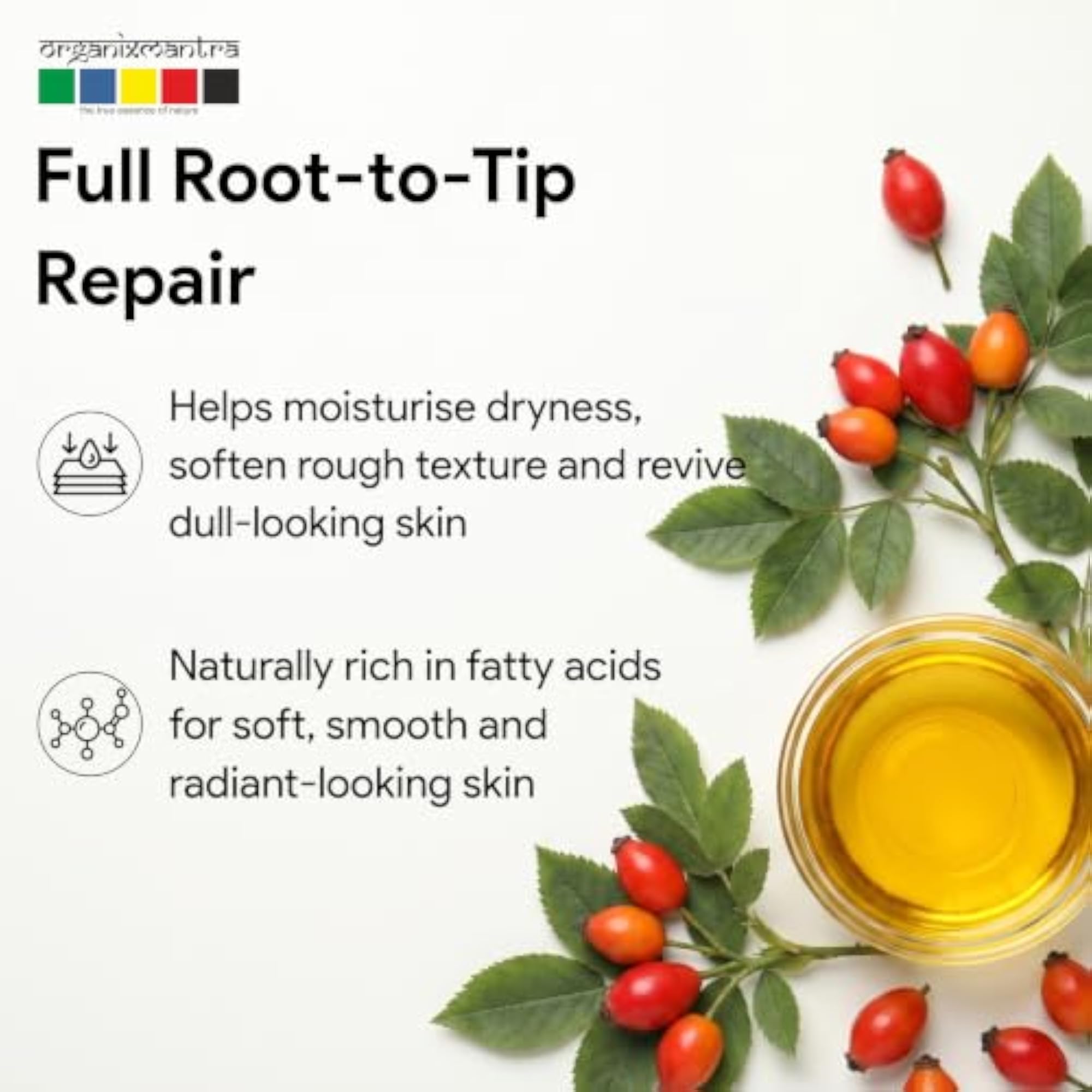 Rosehip Seed Body Oil for Face Wrinkles, Fine Lines, 30ML