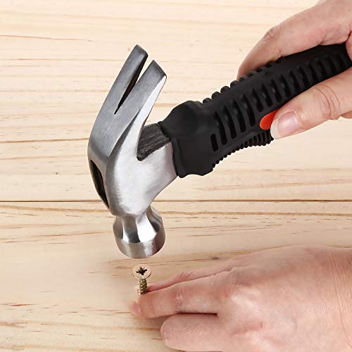 Lishine 8 Oz Stubby Claw Hammer, 4 Pack Small Claw Hammer With Mini Handle, Nail Hammer Tools, Small Hammer For Household Work And Outdoor Camping #TOP5