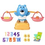 Niesel Spielzeug im Bär, Waage 'Bär,Cartoon 12 Enten Lernspielzeug zum Lernen der Zahlen für Kinder | 30 Lernkarten vorne hinten, Lernspielzeug mit Lernzahlen,