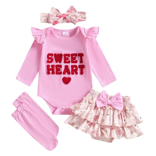 FYBITBO Newborn Baby Girl Christmas Outfit Set