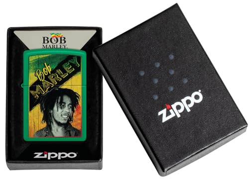 Encendedor Zippo Bob Marley Verde miniatura 5