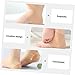 WOFASHPURET 6pairs Heel Support Cushioned Covers Moisturizing Heel Protectors for Men Women Open Toe Design for Comfort and Skin Color