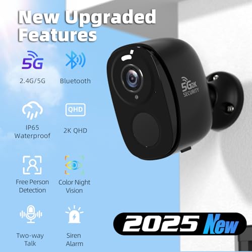 Rraycom W1 4-Pack 2K Battery-Powered Security Camera (Dual-band WiFi, No Forced Subscription) — view 2