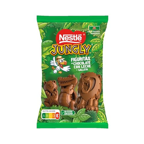 Nestle Jungly Figuritas de Chocolate con Leche 10 Bolsas de 124 g