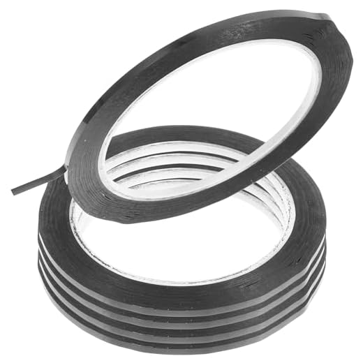 FRCOLOR Cinta Para Violín Guía De Dedos 5 Piezas Negra 3 Mm De Ancho Adhesiva Para Diapasón Práctica Aprendizaje Instrumento Cuerda