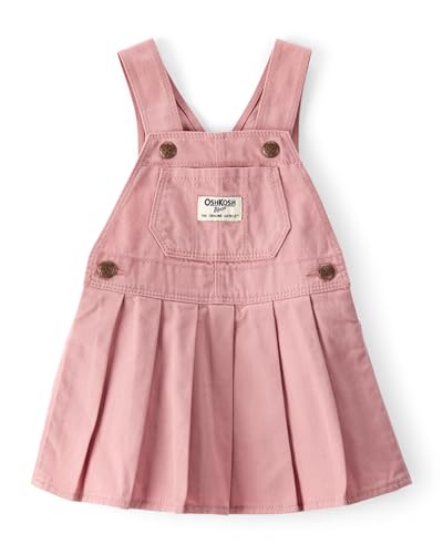Oshkosh Girls World's Best Overalls, Pink Skirtall, 24M