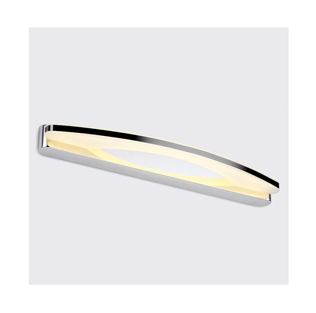 Lampe de miroir de bain LED applique haut de gamme en fer forgé et acrylique au style épuré