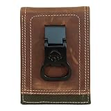 WOLVERINE Men's RFID Blocking Rugged Front Pocket Wallet (Avail in Cotton, Canvas/Leather-Brown/Olive