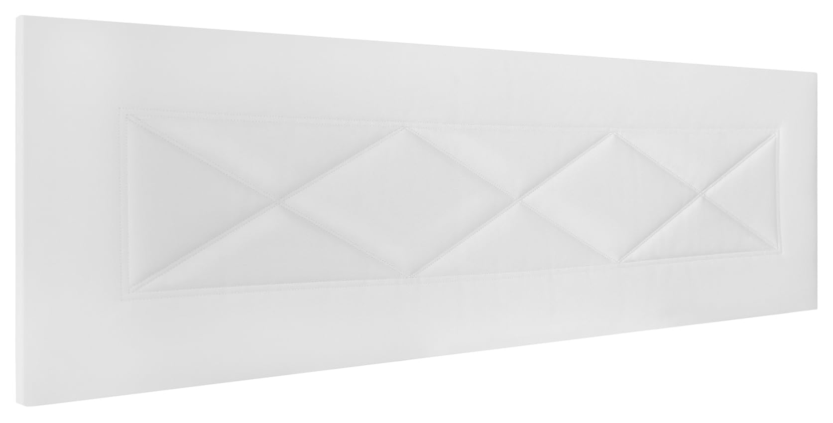 HOGAR24 ES | Cabecero Tapizado Ares| Cabezal de Cama Acolchado | Tapizado en Polipiel de Alta Gama | Color Blanco | Medida: 155x55x3 cm (Cama 150/160 cm)