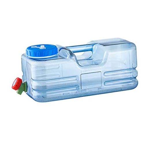 Everpertuk 5L~15L Camping Wasserkanister, Tragbarer Eimer Auto Wasserbehälter mit Hahn BPA-frei Camping Wassertank für Outdoor Reise Hause Trinkder Speicher-Eimer