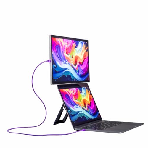 Image of Espresso Lite 15 Portable Monitor (White) - 15.6 inch Full HD USB-C Display, Single-Cable Power, Ultra-Light Travel Monitor for Laptop, iPad & USB-C Devices