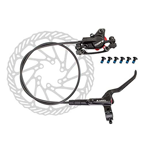 Image of Bike Hydraulic Disc Brake Calipers Oil Pressure Brakes Set Repair Part Rear, Black