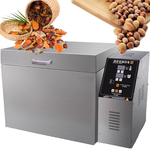YXYLJOZ Tostador Eléctrico De Granos De Café, Tostador Comercial De 1800 W, Tostadora De Nueces Multifuncional De Acero Inoxidable con