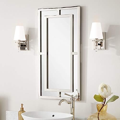 Signature Hardware 450584 Austi Decorative Vanity Mirror - Nickel