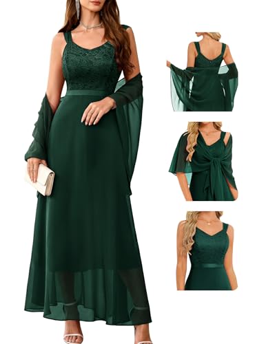 Image of BeryLove Summer Formal Wedding Guest Prom Dresses Sequin Cocktail Evening Lace Elegant Mother of The Bride Dress