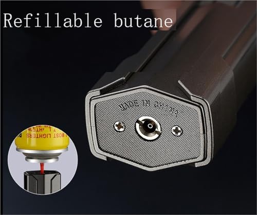 Encendedor Largo a Gas Butano Ajustable a Prueba de Viento miniatura 5