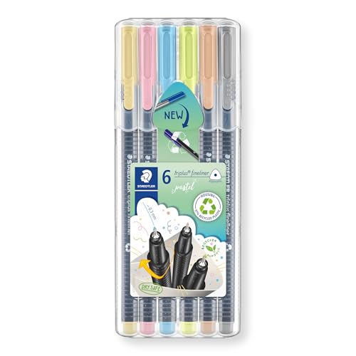 Staedtler Triplus Fineliner Pens with Easel Case