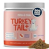 Fifth & Fido Lipoma Treatment for Dogs - Dog Food Toppers for Dry Food - Turkey Tail Mushroom Powder - Mushroom Supplement for Lumps, Bumps & Warts - Pet Vitamins and Supplements, 100 Servings