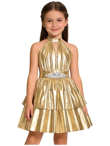 Robe concours beauté filles paillettes pour briller sur scène