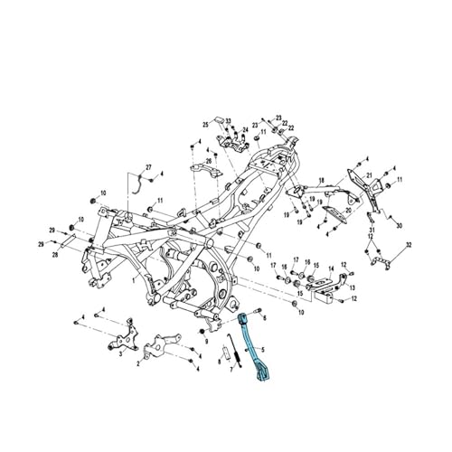 Support latéral de moto stable pour stationner en pente - 4