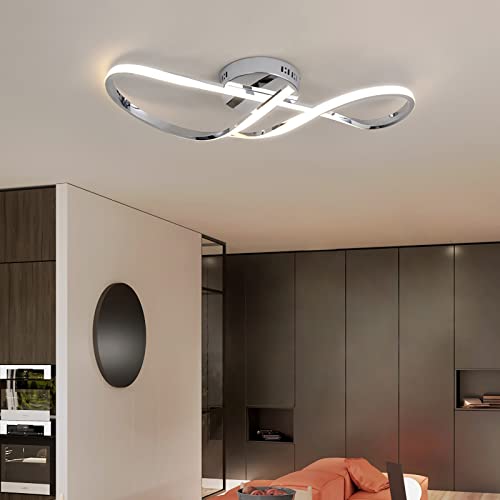 Bellastein Plafonnier LED plafonnier salon dimmable plafonnier lampe de salon moderne avec télécommande chambre à coucher suspension chambre à coucher...