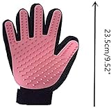 Locisne 2Packs Pet Hund Katze Reinigung Bad Pinsel Handschuh Silikon True Touch für sanfte effiziente Massage Pflege Groomer Shedding Haarentferner Clean Handschuh, rechte Hand (2 * rechte Hand, blau)