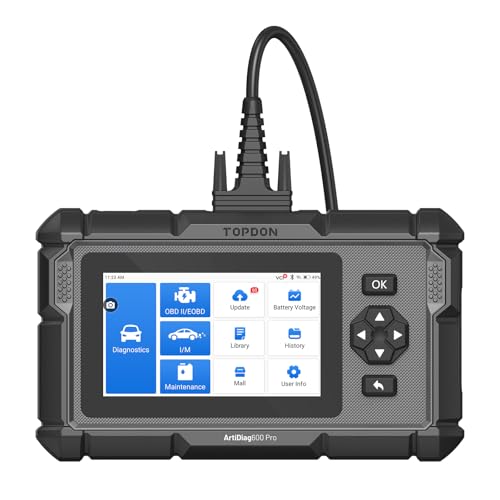 TOPDON TopScan Pro, OBD2 Scanner Bluetooth for iOS & Android, Diagnostic Scan Tool for All Cars, Car...