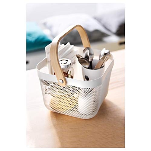 Panier blanc RISATORP boîte de rangement et petit organiseur