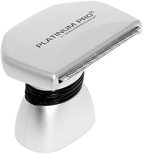 Platinum Pro by MANGROOMER - New Back Hair Shaver Complete Attachment Head with Shock Absorber Neck and 1.8 Inch Blade Design!