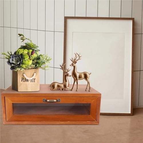 Boîte de rangement pour ordinateur portable et support écran bois