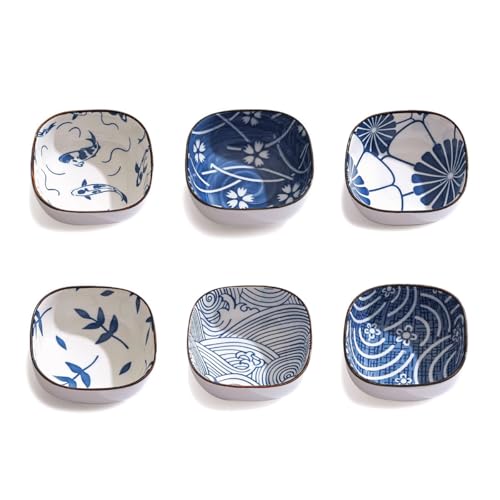 Hive Mindお皿 皿 小皿 6点セット 醤油皿 調味料皿 電子レンジ対応 陶磁器 食洗機対応 おしゃれ プレゼント 結婚祝い 母の日 父の日