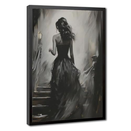 Poster gothique romantique en toile 30x45 cm pour salon
