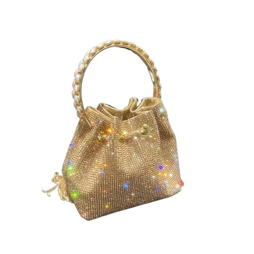 SHANBOYU Pochette Donna da Borsa Borse per Borse da Donna Borse da Sera Borse da Sera-Oro Piccolo 15 Cm