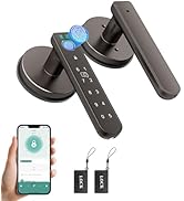 BAFUWEIY Fingerprint Door Lock, 6-in-1 Smart Door Knob with App Control/Fingerprints/IC Cards/Pas...