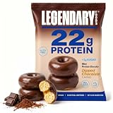 Legendary Foods High Protein Donuts, Dipped Chocolate, Low Carb, Low Sugar