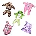 14-18 Inch Baby Doll Clothes 5 Sets Accessories Dress with Hats Socks for New Born 43cm Toy Baby Doll 14-16 Inch/15 Inch/18 Inch/Girl&Boy