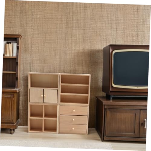 Bibliothèque miniature en bois Abaodam pour une décoration de précision