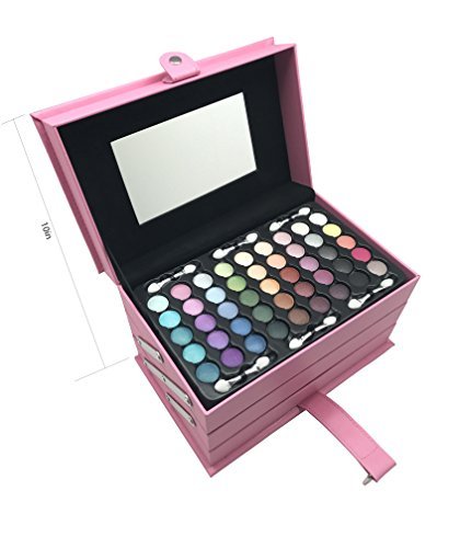 BR All In One Makeup Kit (Eyeshadow, Blushes, Powder, Lipstick & More) Holiday Gift Set (LightPink)