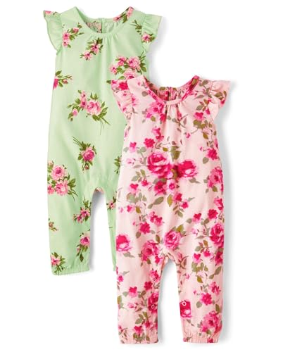 The Children's Place Baby Girls Romper Playwear Outfit