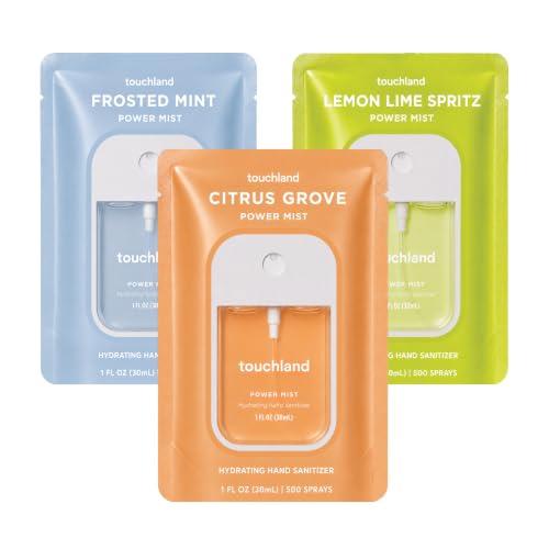 Touchland Fresh Trio Hydrating Hand Sanitizer Spray Set Travel Size