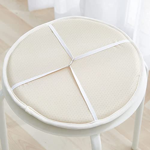 Coussin de tabouret rond avec attaches solides et revêtement stable - 7