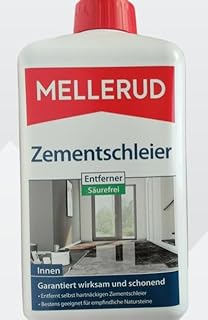 MELLERUD Zementschleier Entferner Säurefrei | 1 x 1 l | Effizientes Reinigungsmittel gegen Zementschleier, Zementreste und viele weitere Verschmutzungen