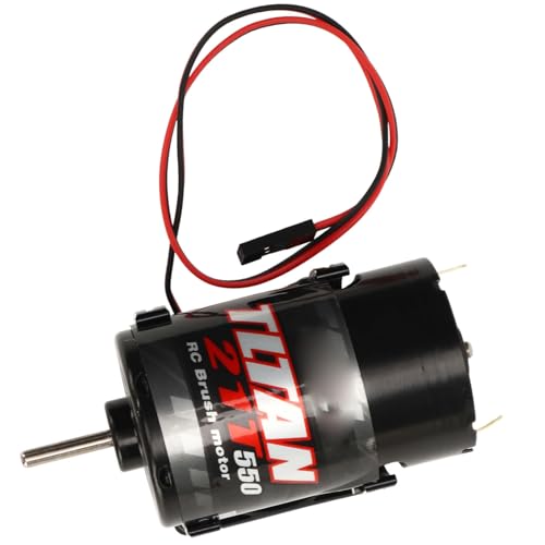 Motor Escovado RC 550 12T, Rotor Balanceado RC Car 550 Motor Escovado Rolamento Selado (Preto)