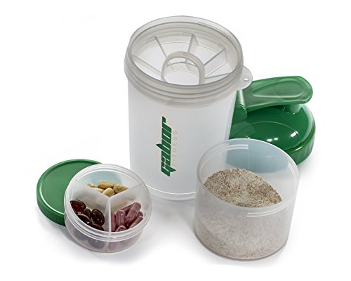 Gabor Fitness PRO Sports OCTO Mixer Shaker Bottle, Green