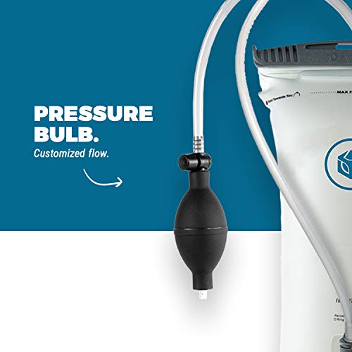 Aquamira 3L Pressurized Reservoir, Water Filtration Reservoir, 100 oz. Capacity